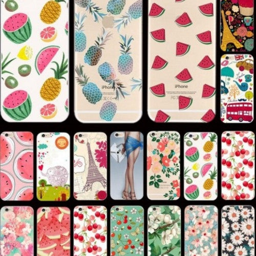 Sweet Watermelon Silicon Phone Cases For Apple iPhone 5 iPhone 5S Case For iPhone5S Cover Shell, Summer Cool Series Pattern