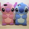 Cute Silicone Back Cover Case Lilo Stitch Case For iPhone 4 4s 5 5s 6 6s 6 plus 6s plus, 10pcs Anime Cartoon Stich Silicon 3D